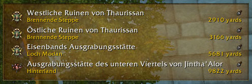 Aktuelle Ausgrabungsstätten